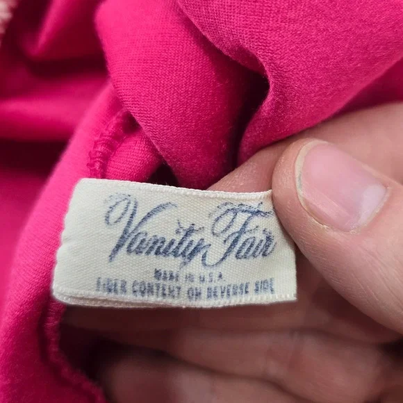Vintage 60s Vanity Fair Pink Mod Zip Robe Colorblock Housecoat Robe Size XL